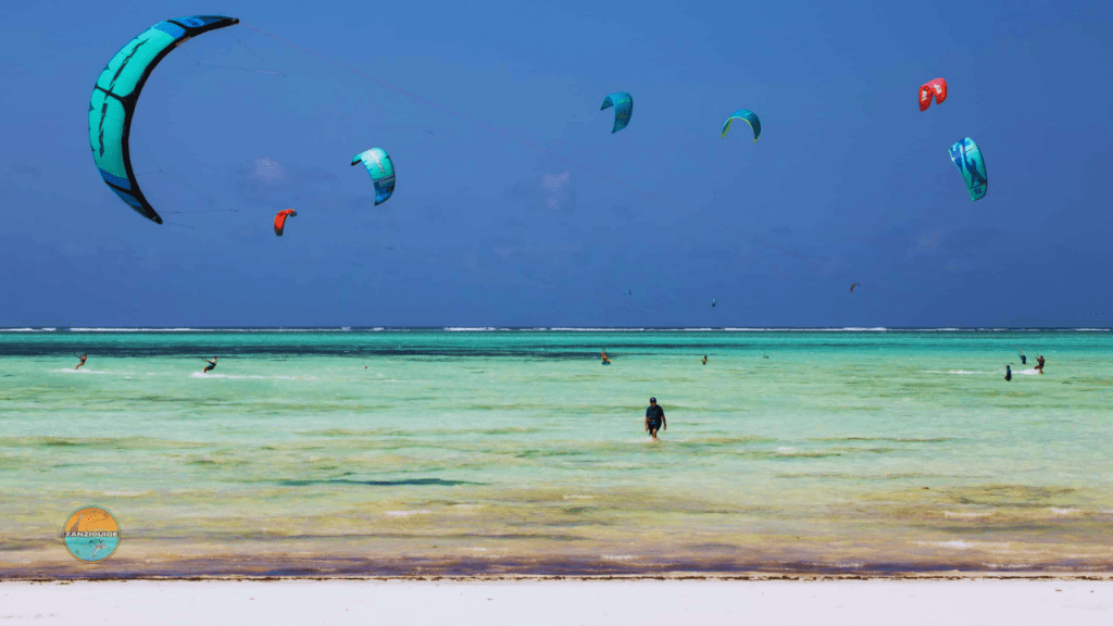 Kite surf à Paje ZANZIGUIDE salim guide touristique