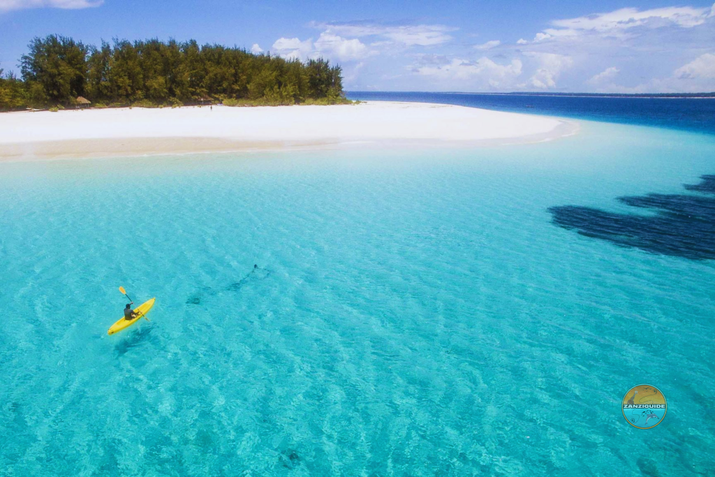 ZANZIGUIDE atoll de Mnemba eau turquoise